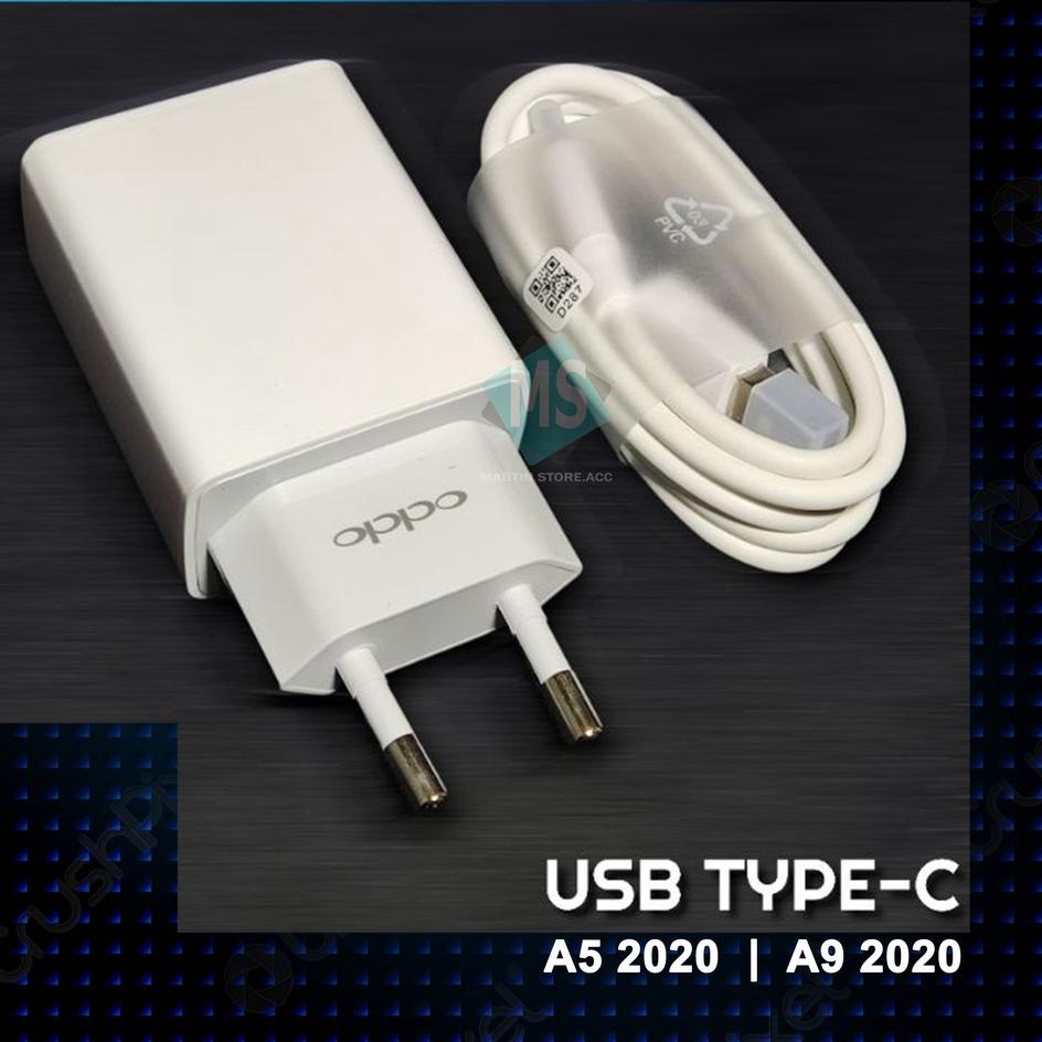 Koleksi Terbaru.. CHARGER CAS CASAN HP OPPO A5/A9 2020 Type C Original