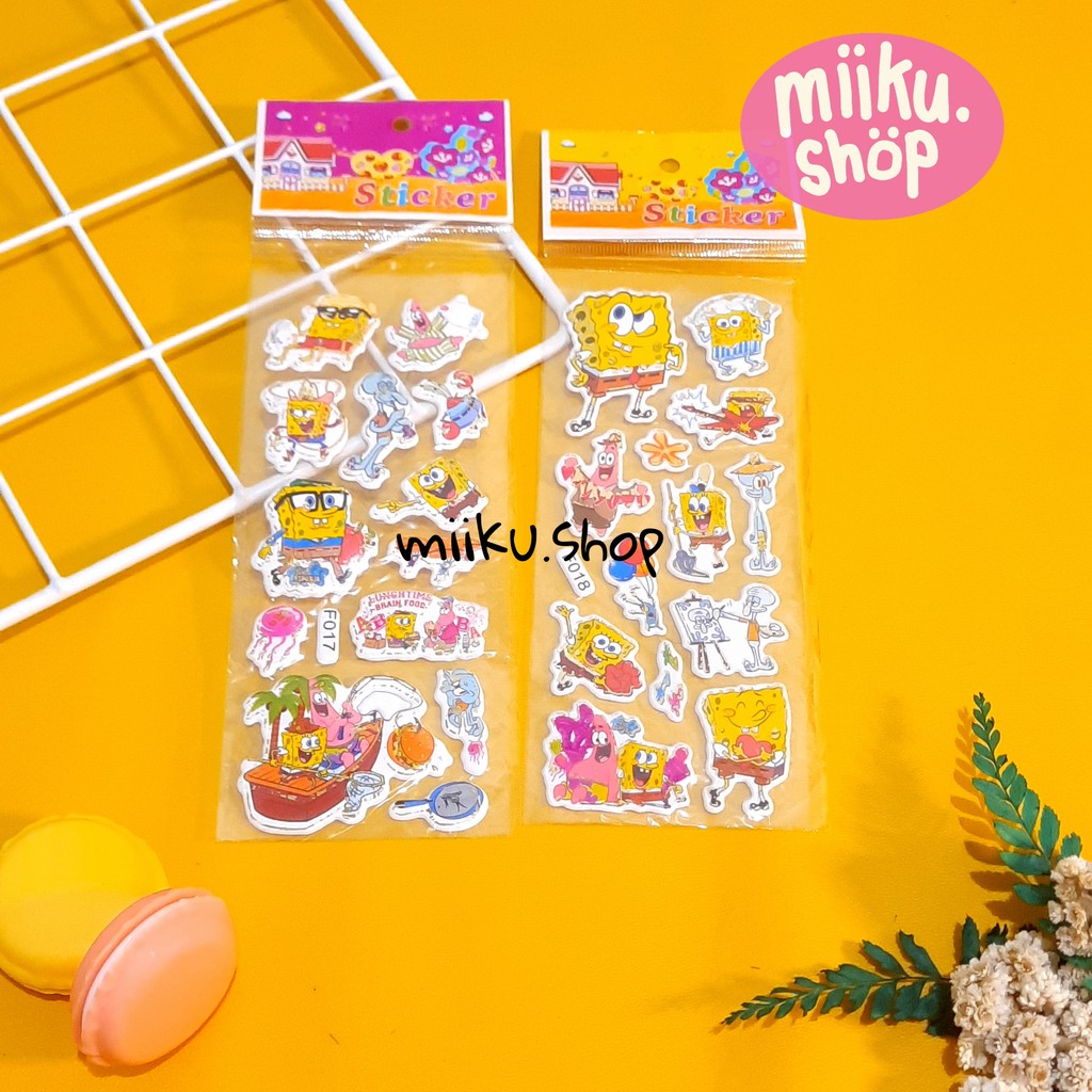 

STIKER SPONGEBOB / FROZEN / UNICORN