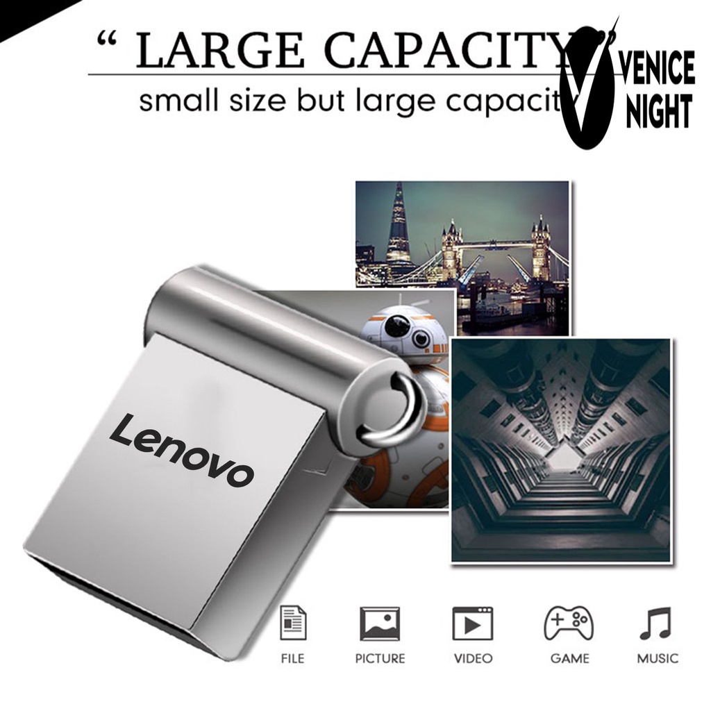 LENOVO (SF) Flashdisk USB 3.0 1TB 2TB High Speed Bahan Metal Untuk Komputer