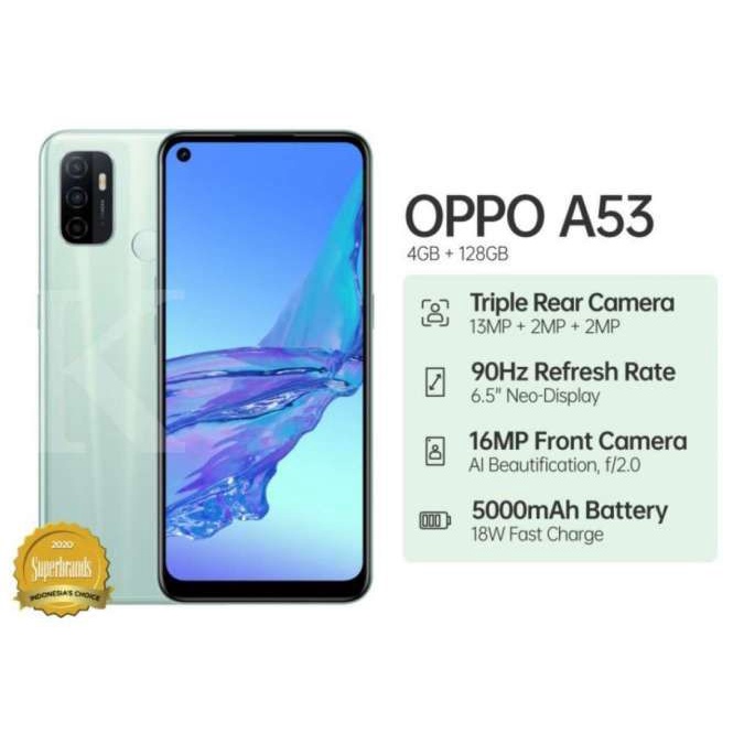 OPPO A53 4/128GB GARANSI RESMI