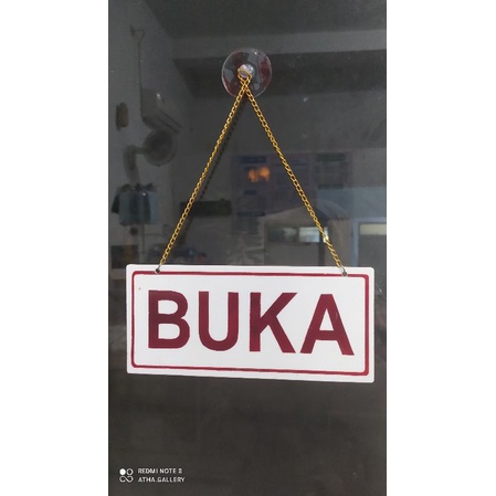 Sign akrilik BUKA TUTUP