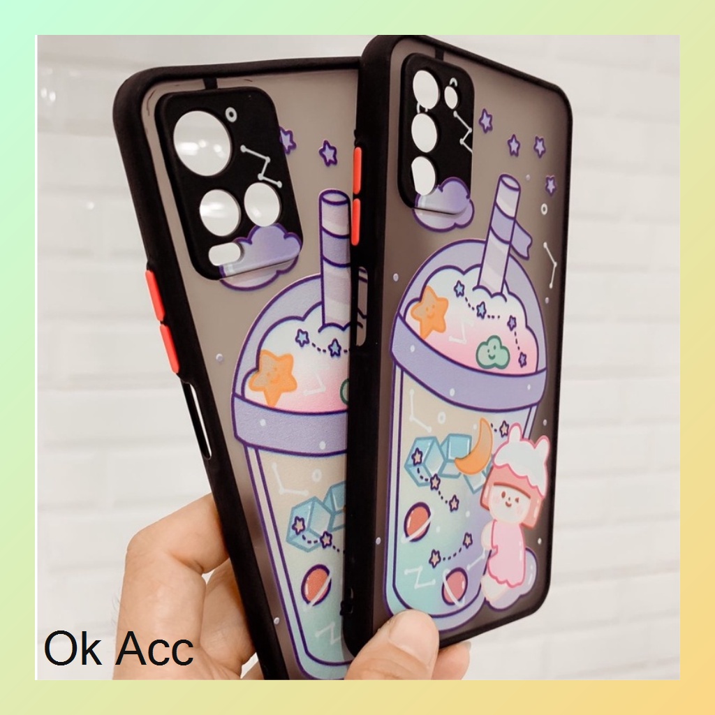 Hitam BARU Case Proteksi Anti crack shock Hello Kitty HK BOBA Minuman Oppo Reno 6 4G Realme 21y Xiaomi Redmi 5A 6A Note 4/4X 5A Prime Infinix Smart 5 Hot 10s FM13 FM14 FM15 FM17