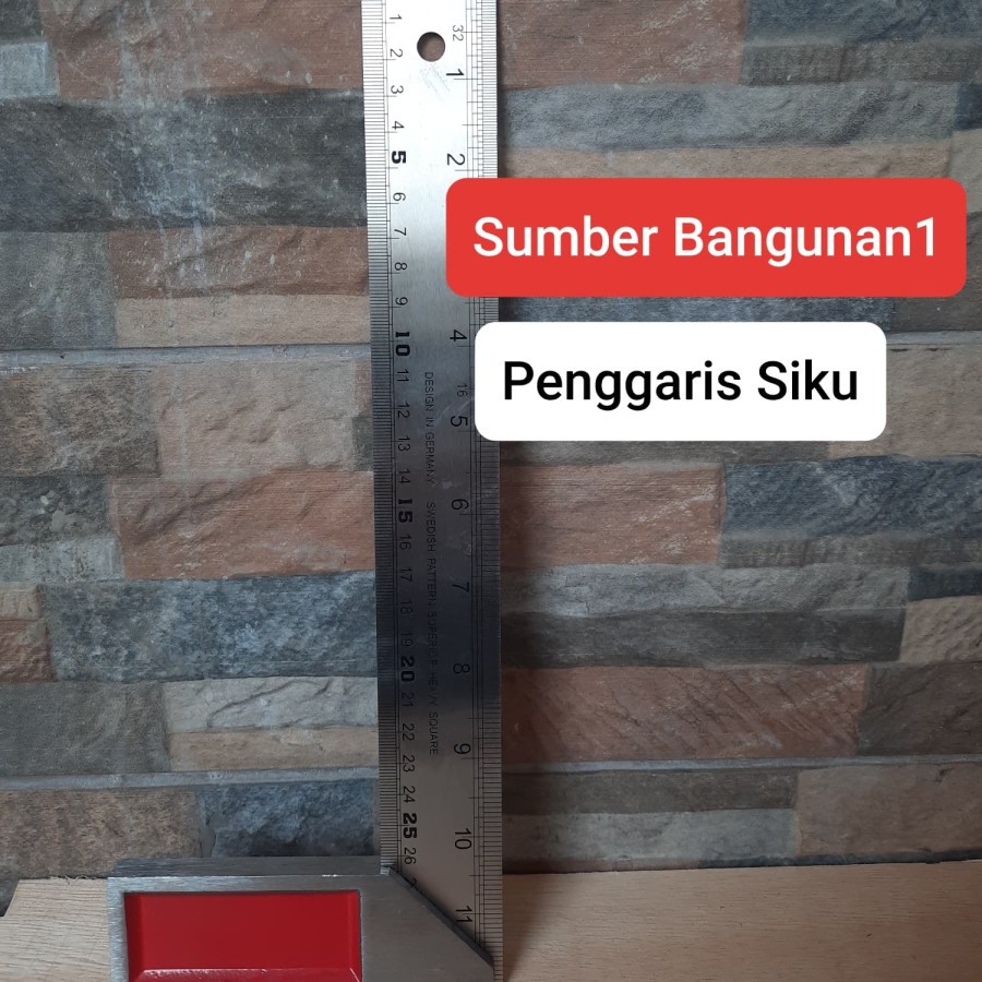 

Penggaris siku tukang VPR lebar alat ukur bangunan
