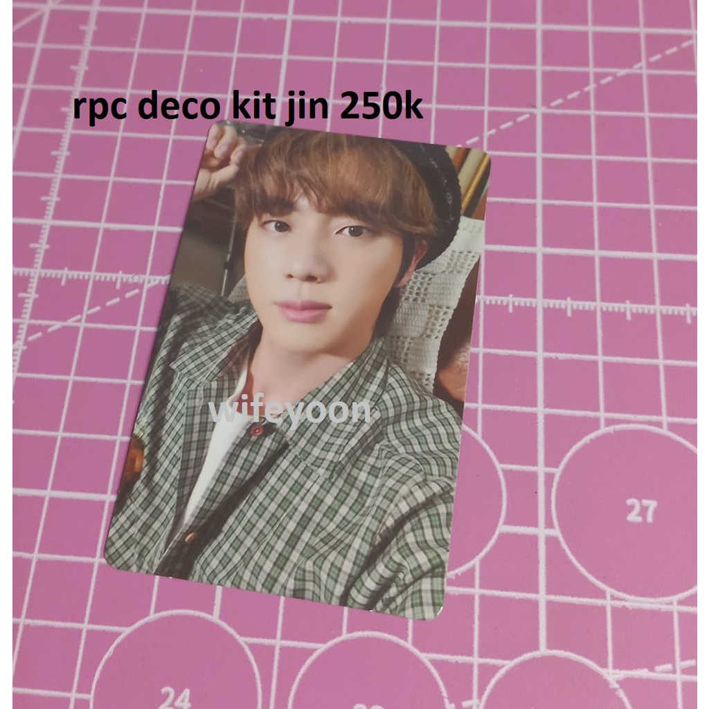 rpc/Photocard deco kit jin bts dan member set