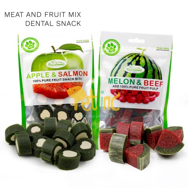 Melon beef dental chew for dog