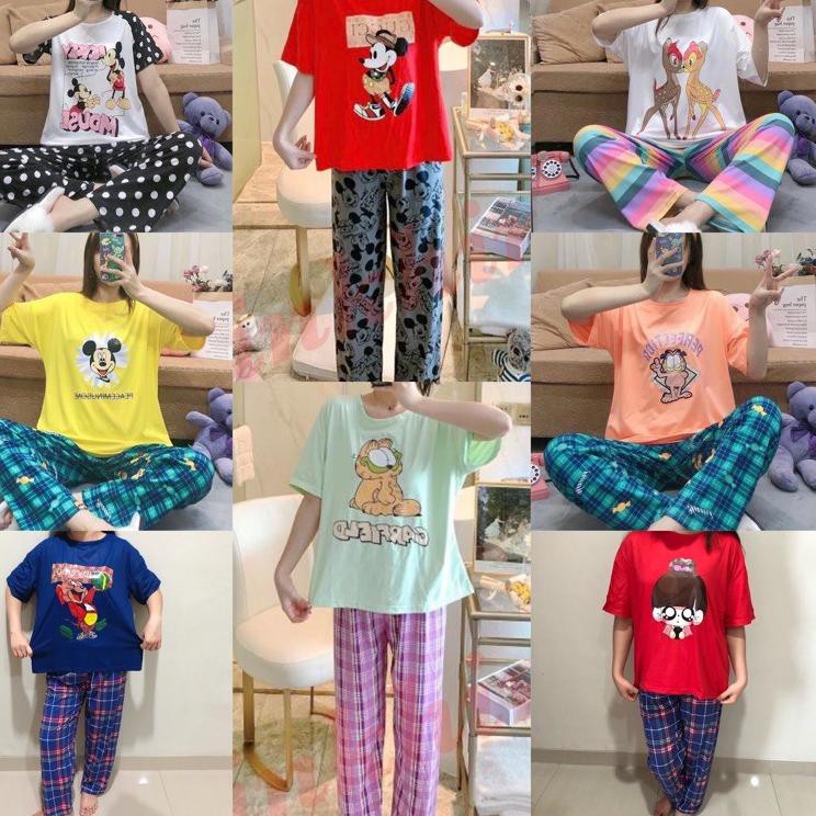 ✾ STELAN CP Import Baju tidur OVERSIZE Baju tidur CP fashion import ☀