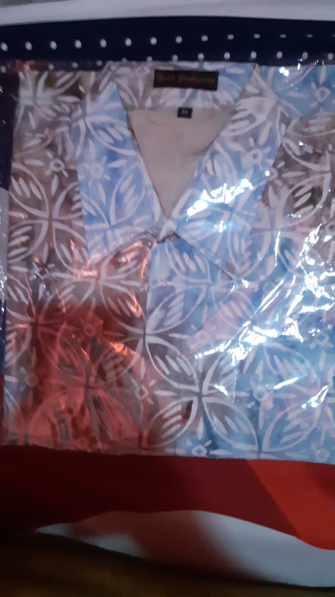 Bramantya Kemeja Batik Cap Slimfit Pria Lengan Pendek Katun Printing Hem Baju Atasan Kantor Modern