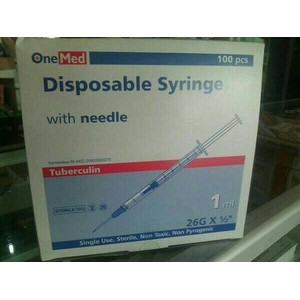 Disposable Syringe 1cc With needle Onemed