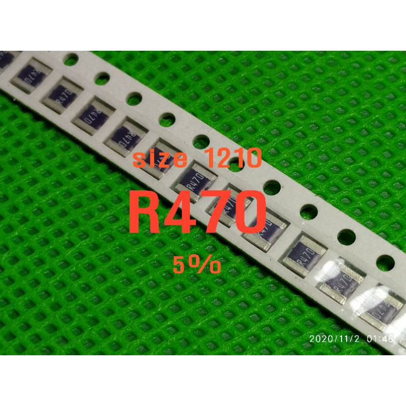 10pcs Chip resistor smd R470 size 1210 0,47ohm 0.47 ohm japan