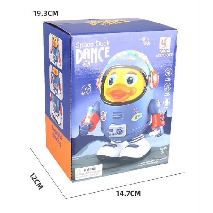 Mainan Anak Bebek Dance Music Astronot