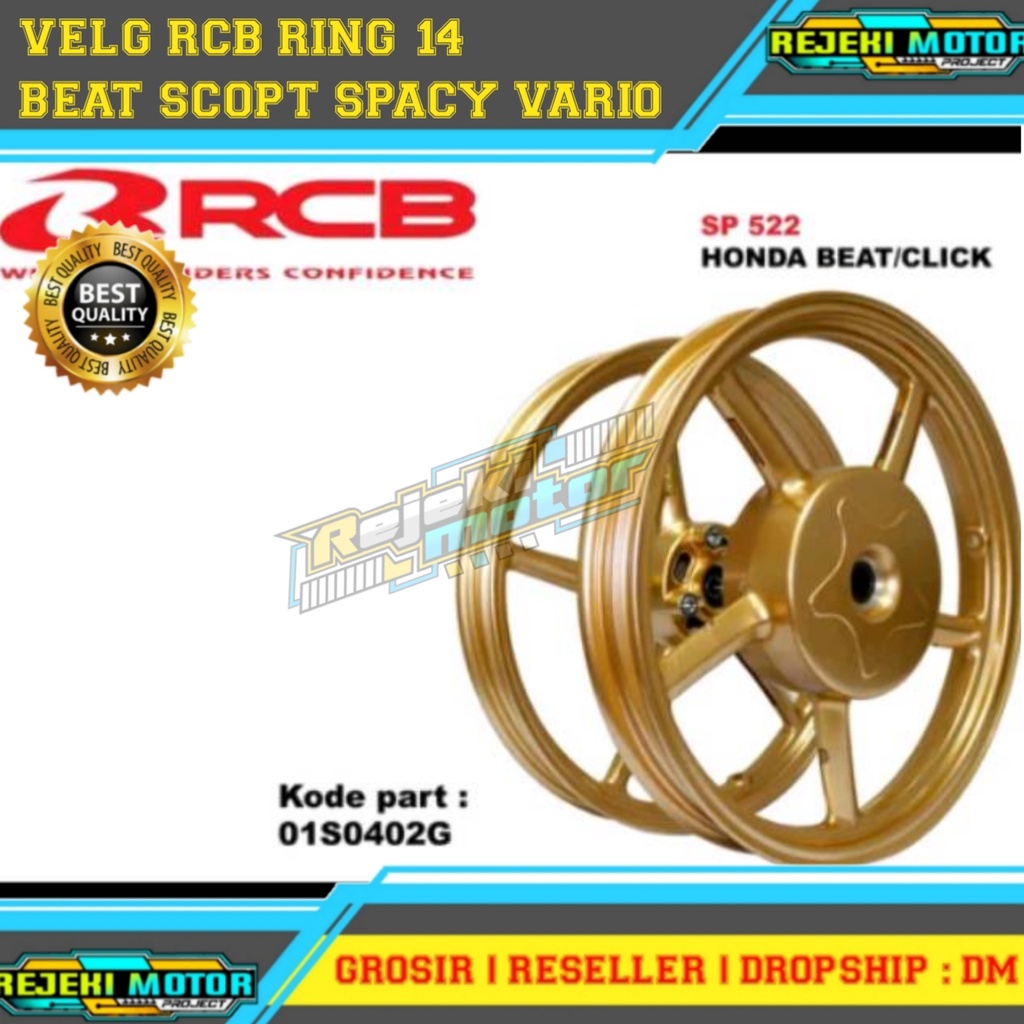 VELG RCB BEAT VARIO SCOPY RING 14 SP522 FREE STICKER