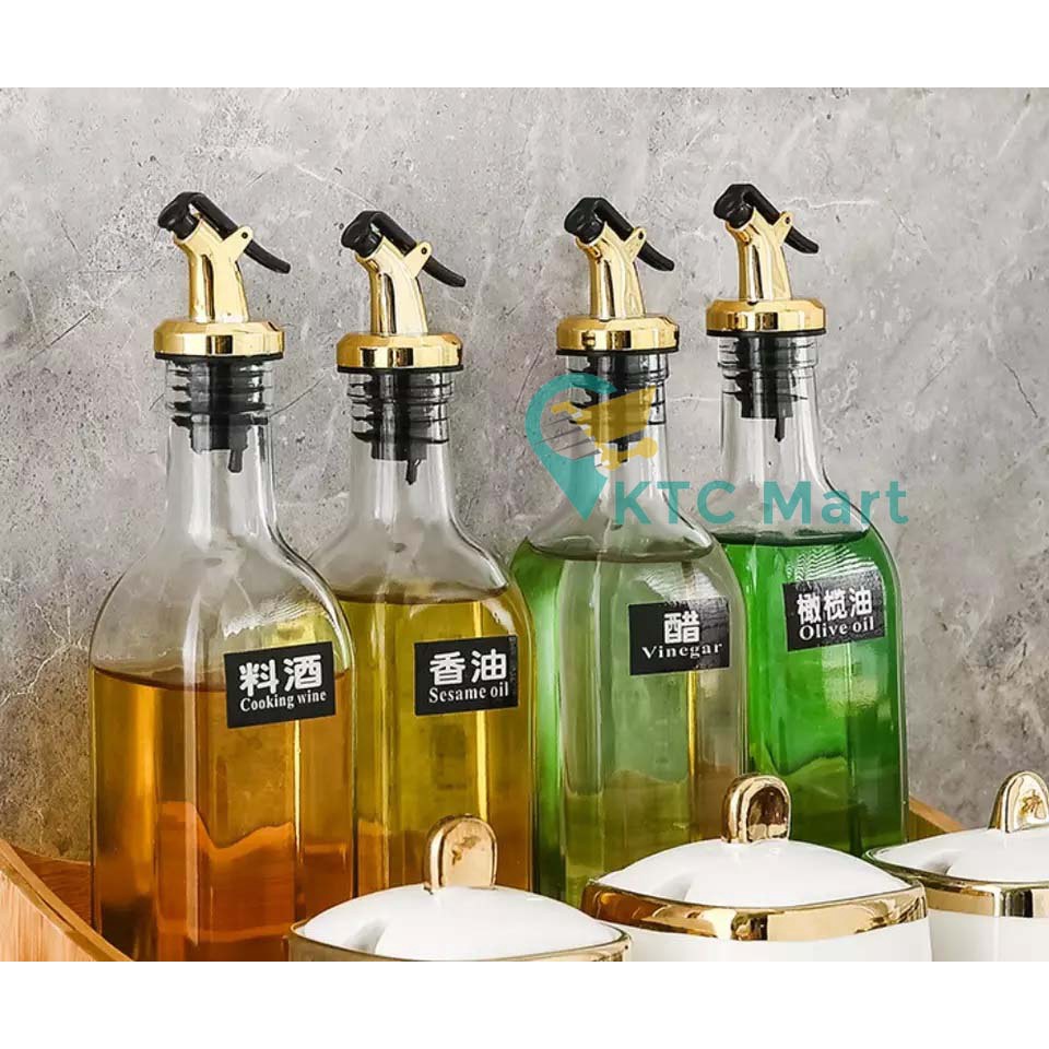 KTCmart - Tutup Botol Minyak Sirup Kecap Penutup Botol Kaca Wine Pourer Bottle Tutup Minyak Botol