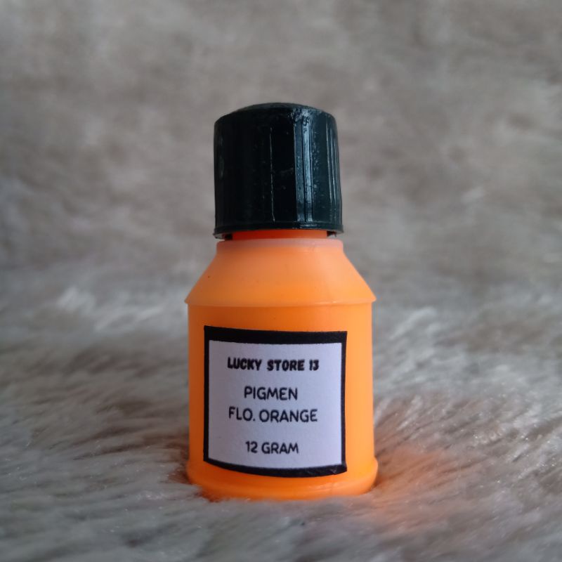 PIGMEN 12gr FLUORESCENT ORANGE Oranye Stabilo Mini Kecil Pewarna Sablon Pigment Color Colour Bundle 