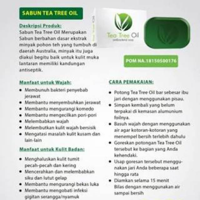 Sabun Tea Tree Oil Msi Indonesia