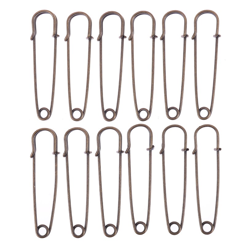 RSID Span-new 12pcs Large Heavy Duty Stainless Steel Big Jumbo Safety Pin Blanket Crafti Jelly