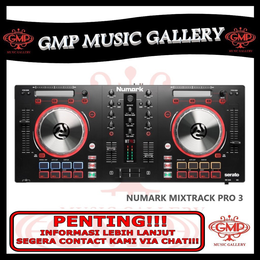 Numark Mixtrack Pro 3 All In One Controller Solution For Serato Dj White Standard Shopee Indonesia