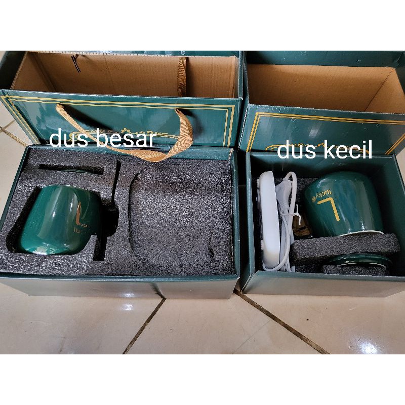 GELAS keramik cangkir + pemanas/penghangat box gift ceramic listrik