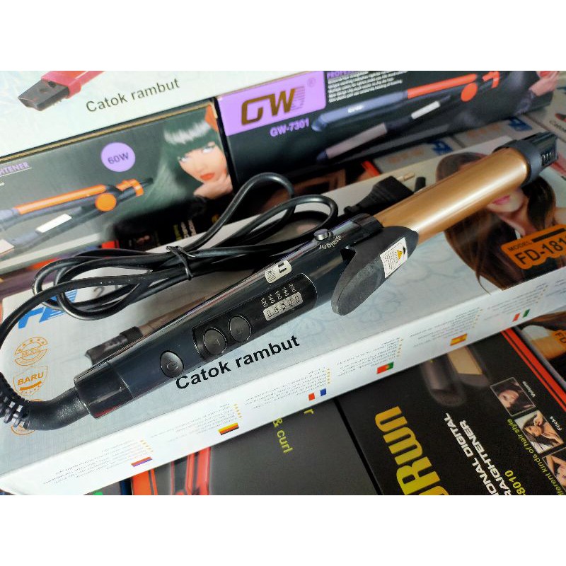 Catok rambut FD 2 in 1 model FD-1818