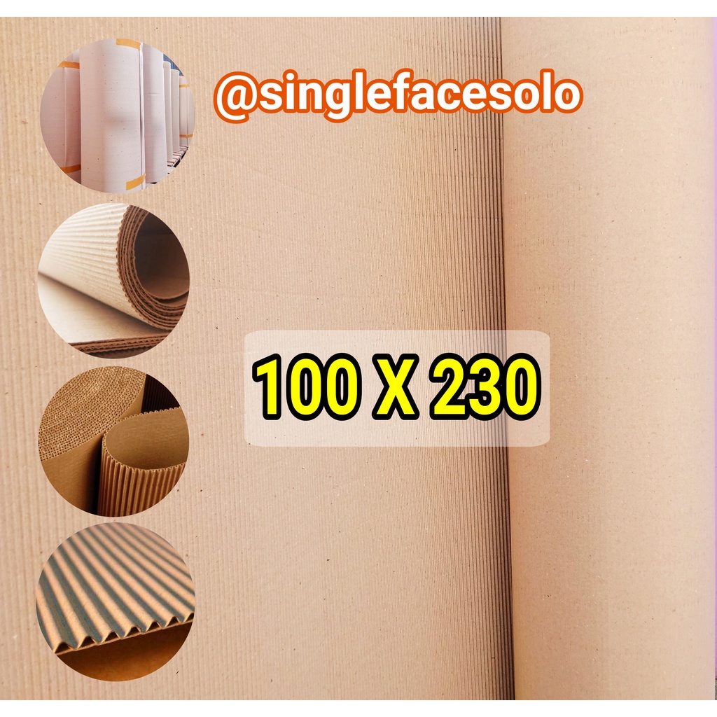 

single face corrugated / Karton Gulungan Single Face Ukuran 1 m x 2,3 m