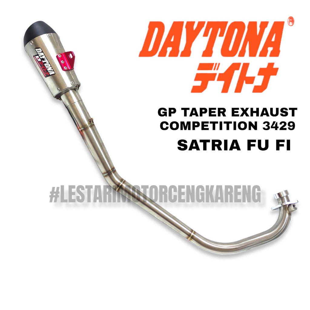 KNALPOT DAYTONA GP TAPER ALL NEW SATRIA FU FI INJEKSI RACING PNP 3429