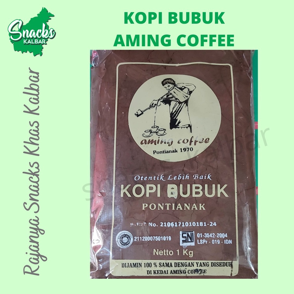 

Kopi Aming / Kopi Bubuk "Aming" 1 Kg Gram Khas Pontianak