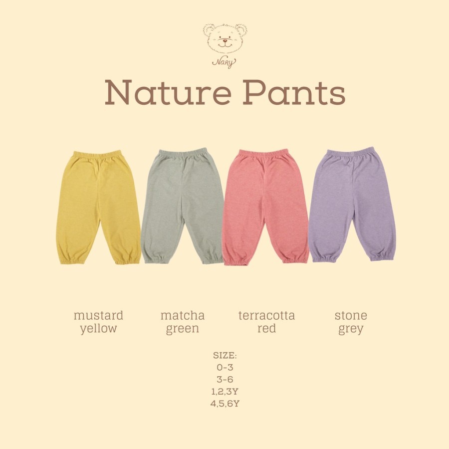 NARY Nature Pants Panjang - Celana Bayi (NATURE SERIES)