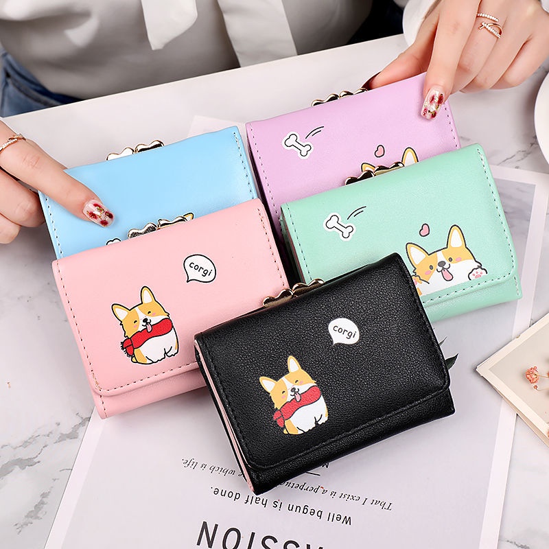 ♥TMALL88♥New Dompet Lipat Mini Wanita Motif Animal Lucu