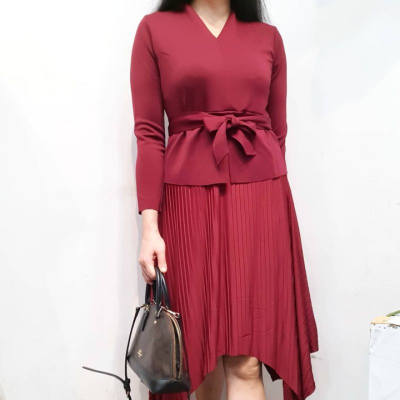 yoona dress-dress bahan scuba