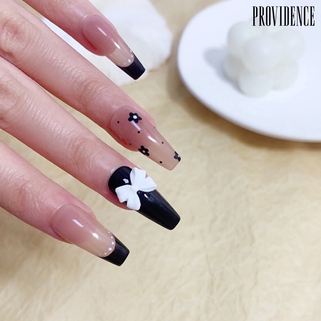 Providence 5pcs / Set Pen Dotting Nail Art Profesional Kepala Ganda Gagang Kayu Ergonomis