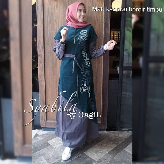 NYAMAN DI PAKAI BUAT LEBARAN TERLARIS SYABILA MAXI/dress muslim modern gamis terbaru