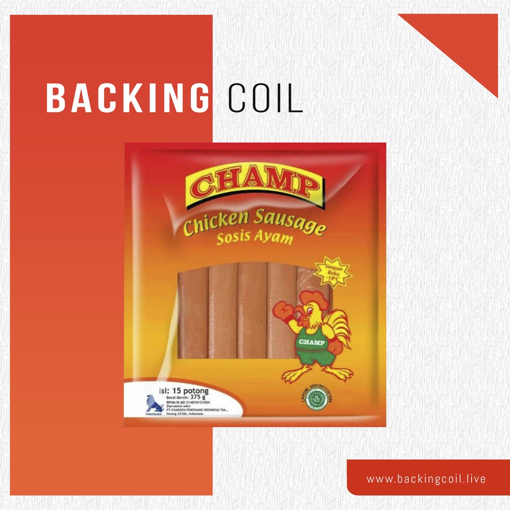 

Champ Chicken Sausage | Cham sosis ayam 1Kg (Khusus - Gojek Bali)