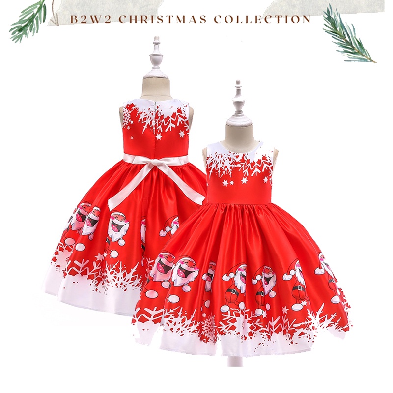 [Brandedbaby] DRESS CHRISTMAS / DRESS NATAL ANAK / DRESS SANTA CHRISTMAS