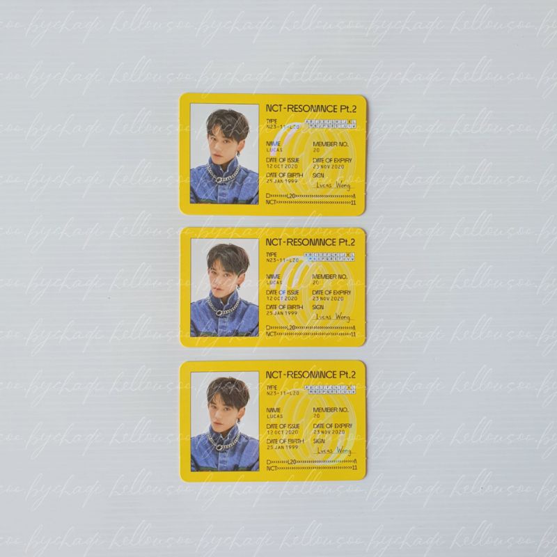 NCT 2020 - Lucas ID Card Departure