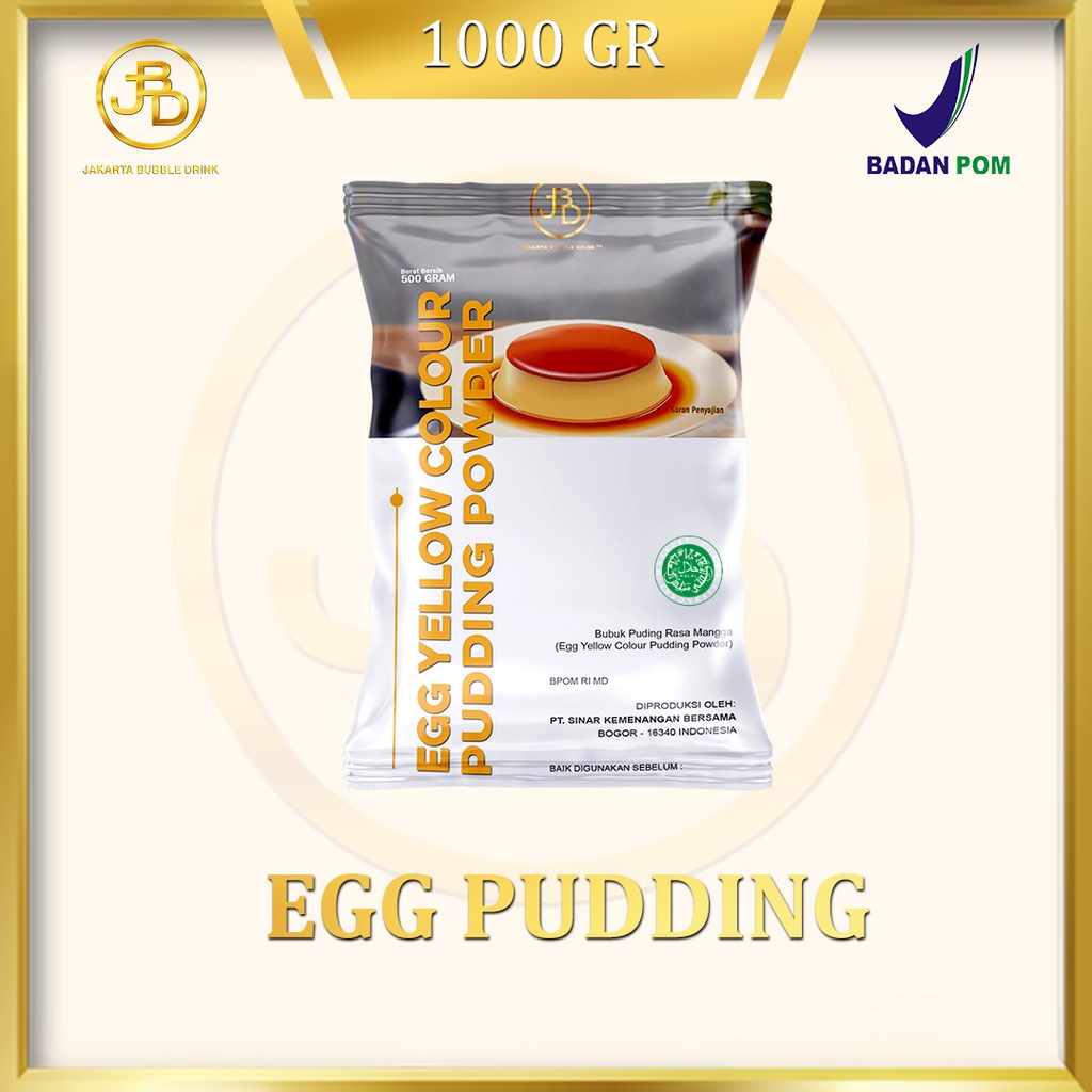 Egg Pudding Powder 1kg | Topping Minuman | Jakarta Bubble Drink