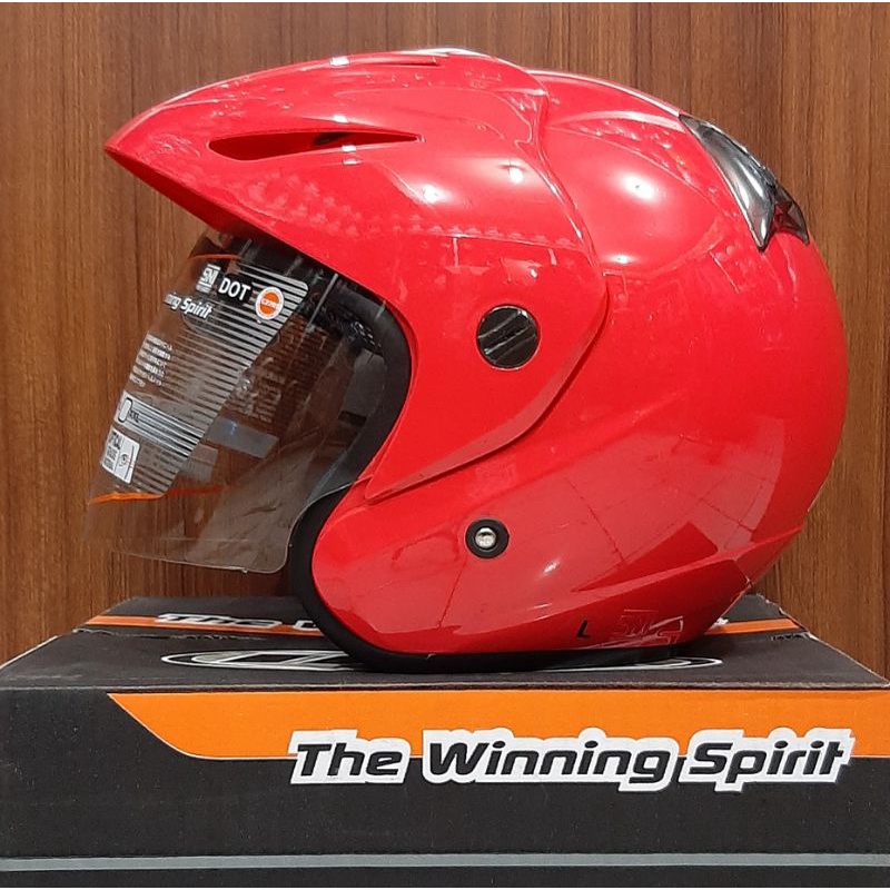 HELM INK CX 220 SOLID ORYGINAL 100% LISENSI SNI / DOT ( FREE BOX )-Magenta