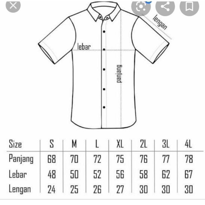 Kameja Baju Koki/Barber varian warna