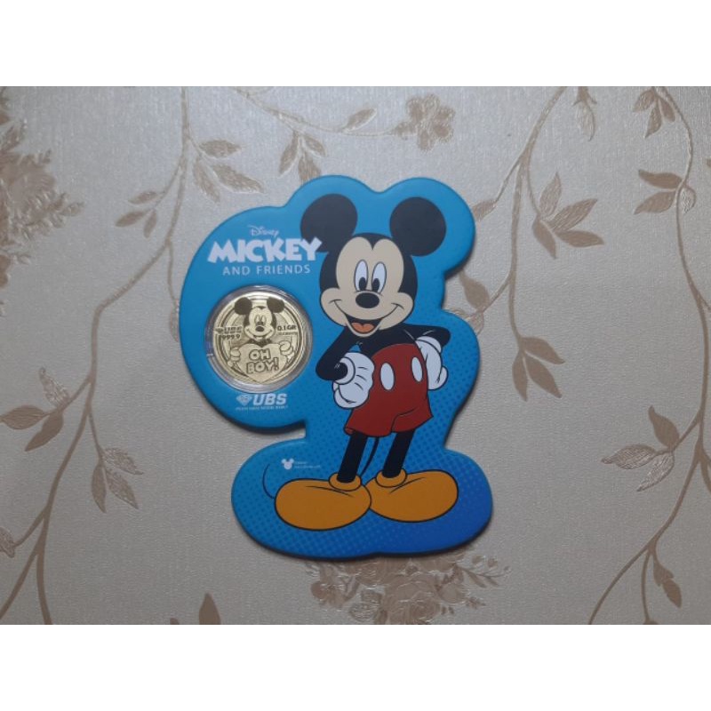 UBS Angpao 24k Disney Mickey Mouse 0.1 Gr