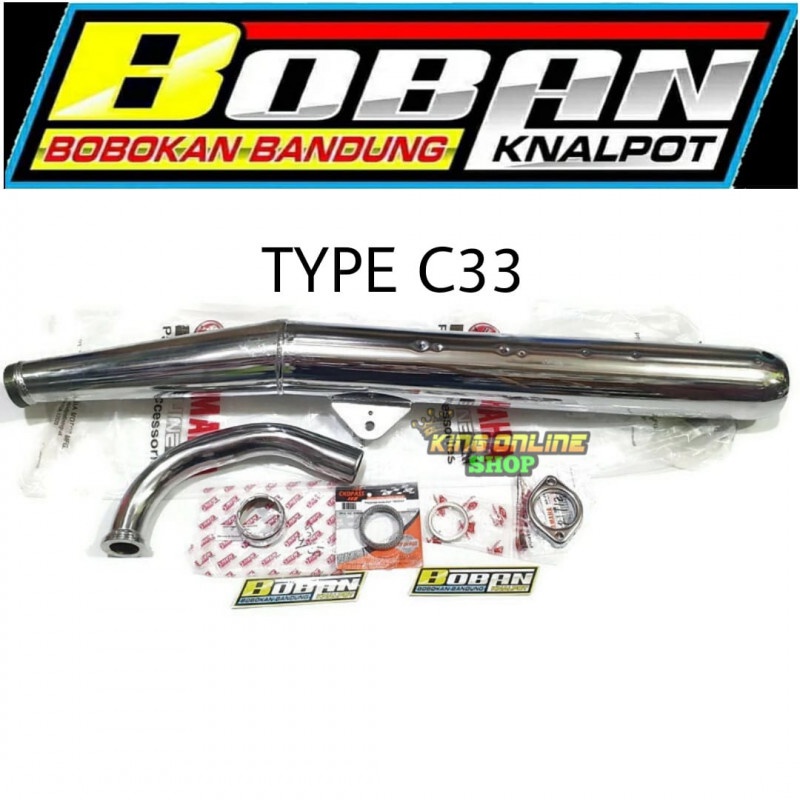 KNALPOT BOBAN C33 RX KING FULL SET CKD