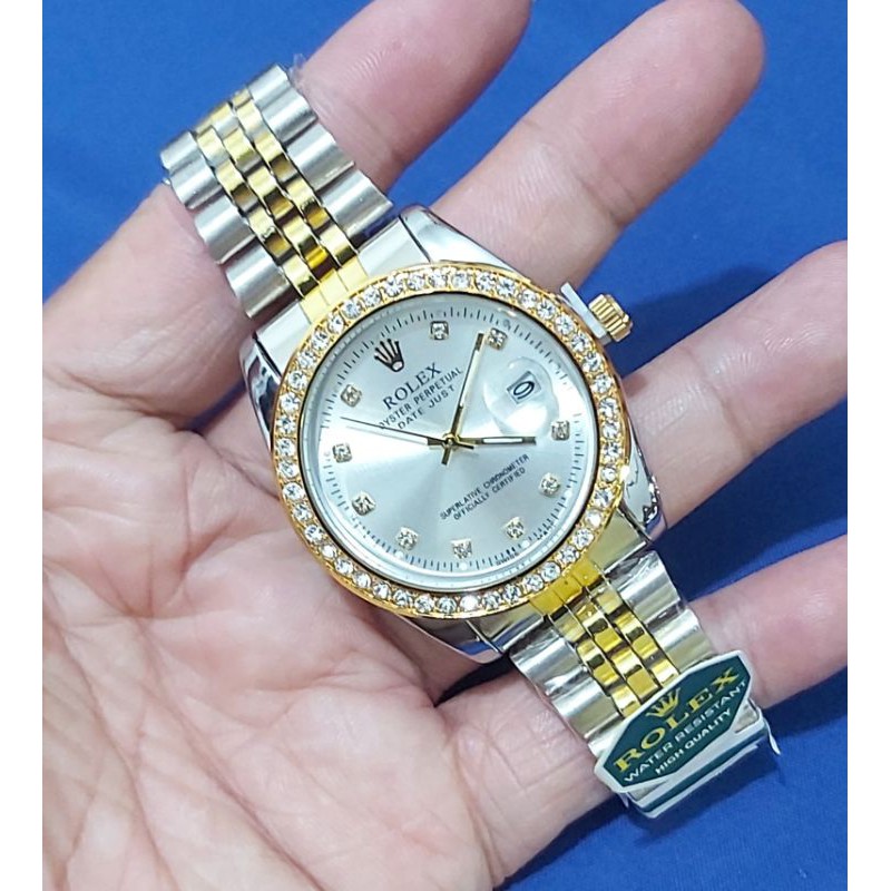 Jam Tangan Wanita Rantai Murah Rolex oyster perpetual Date On