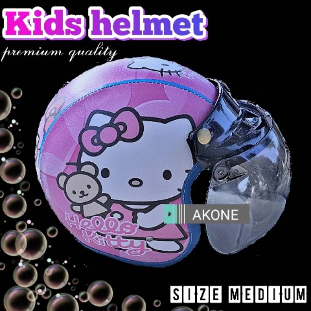 Helm bogo anak 3-9 thn tayo frozen doraemon hellokitty