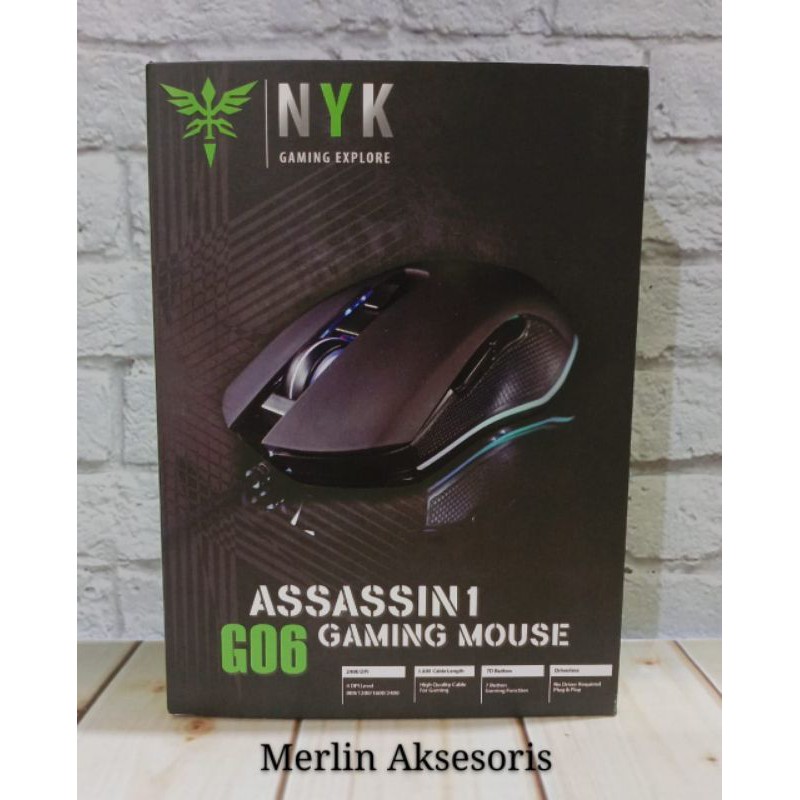 NYK Mouse gaming Assassin 1 G-06 dan G-07 Led Lightning