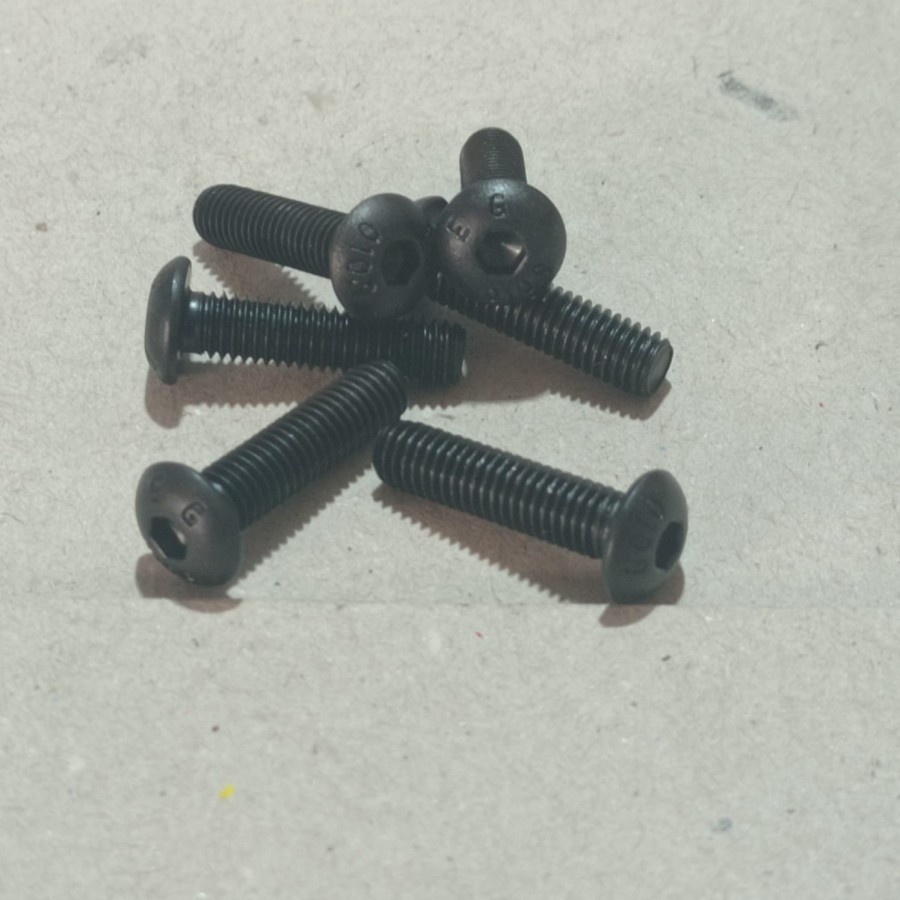 BAUT L5 PANJANG 2CM / BAUT L M5X20MM BUTTON / BAJA M5 X 20 PANJANG 2CENTI 2CM KUNCI L3 DRAT 8