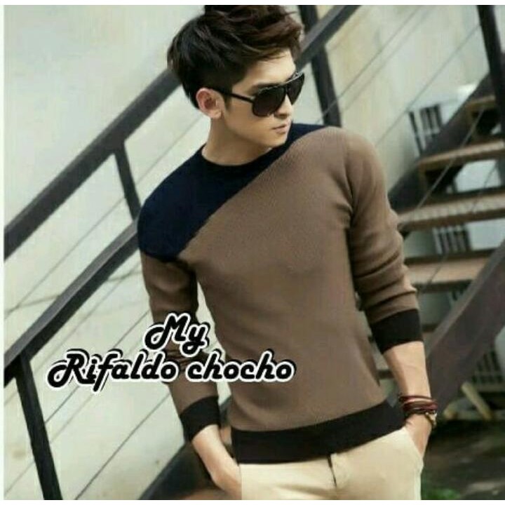 SWEATER JAKET MY RIVALDO CHOCO