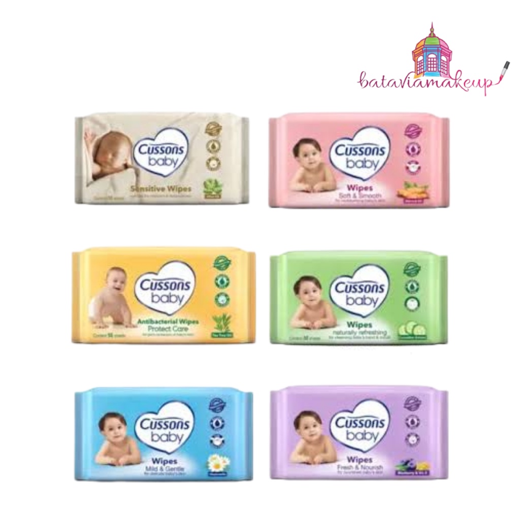 Cussons Baby Wipes 45 + 45/Tisu Basah Bayi/Beli 1 Gratis 1