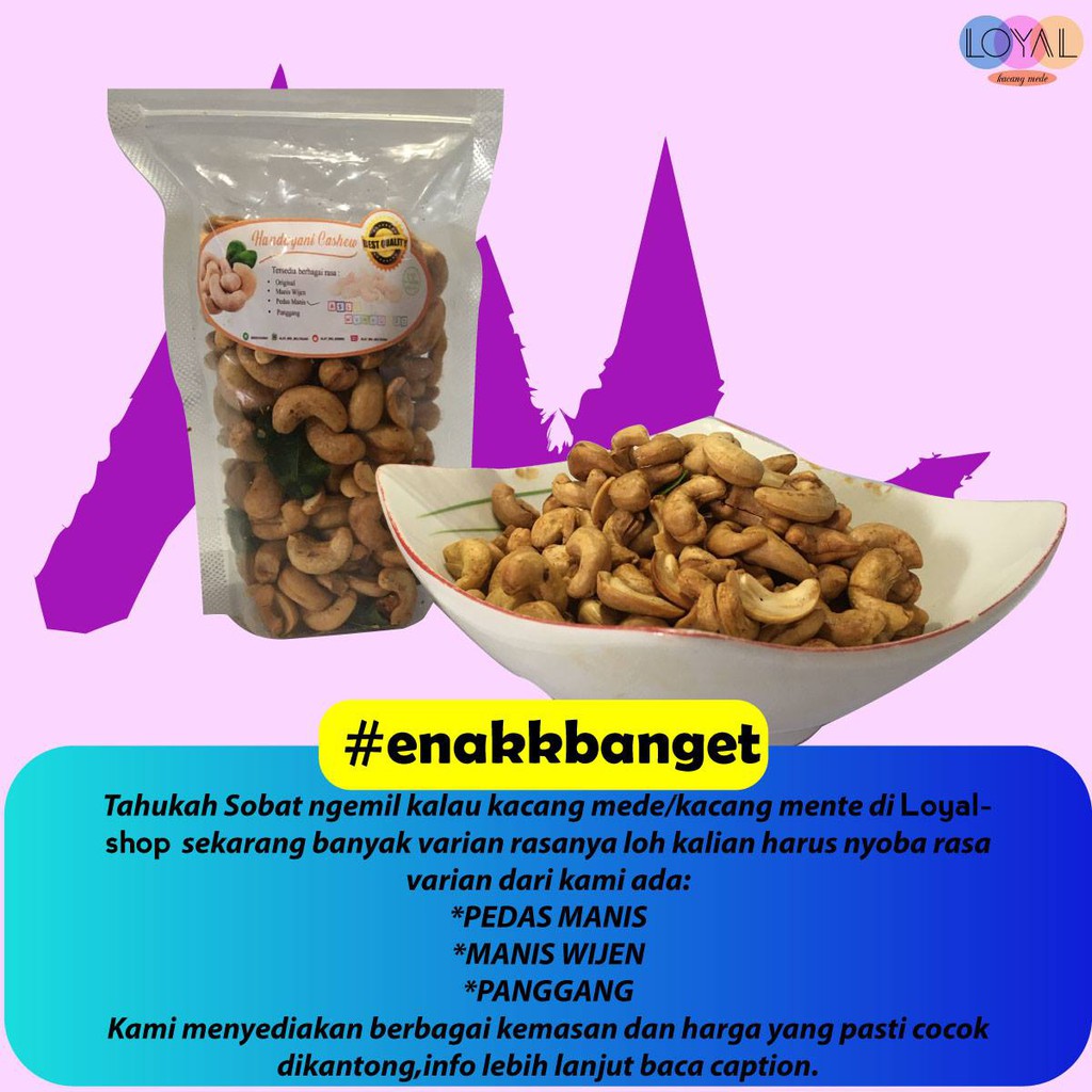 

kacang mede panggang roasted cashew1000gram Mete Panggang Super Premium