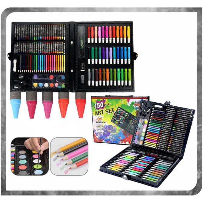 

(PERALATAN MENGGAMBAR) CRAYON ANAK SET KOPER 150 IN 1 COCOK UNTUK KADO SALE