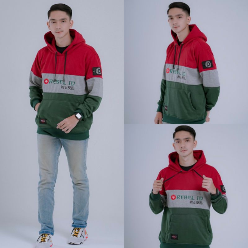 Sweater Hoodie Pria Original Rebel Id (3D)