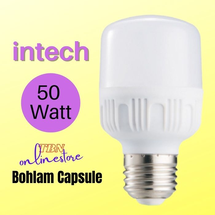 LAMPU LED INTECH BOHLAM CAPSULE 30 40 50 Watt KUNING DAN PUTIH KAPSUL