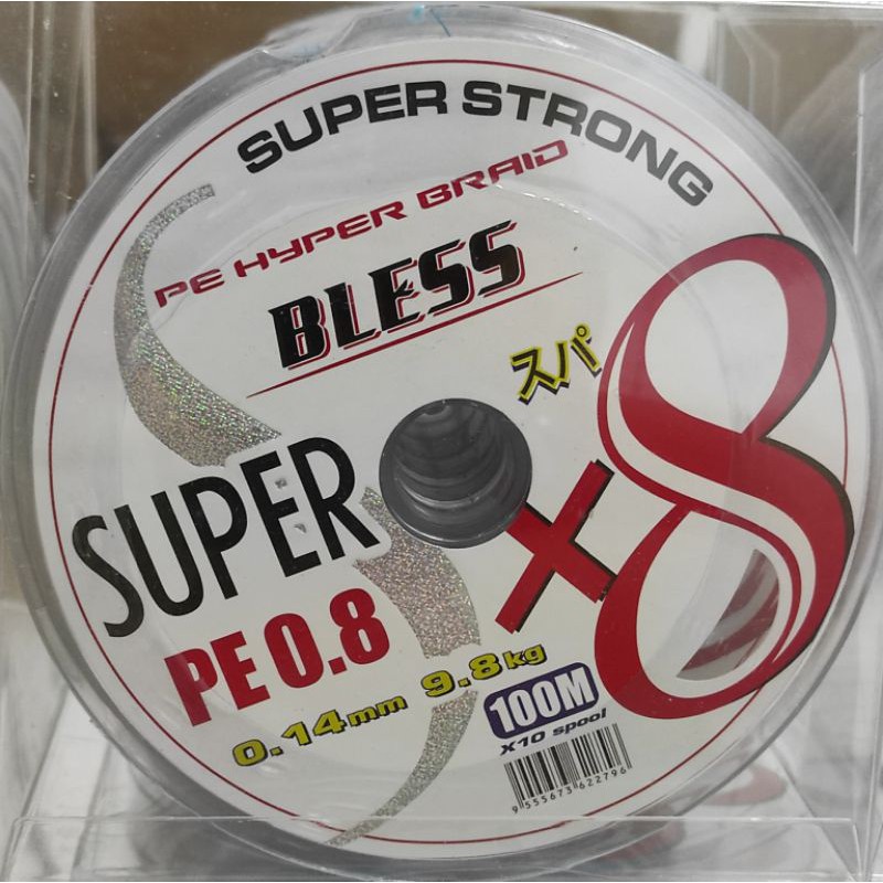 BENANG PE BLESS X8 100 m (CONNECTING) /PE BIRU/PE HIJAU