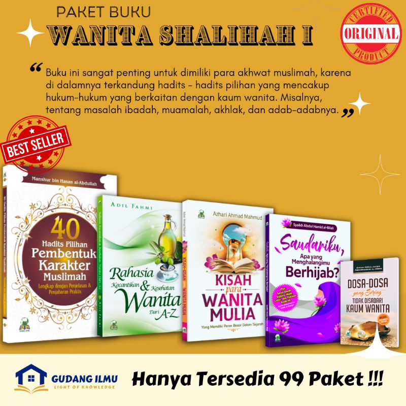 Gudang Ilmu - Paket Buku Islami Wanita Shalihah Tuntunan Berhijrah untuk muslimah